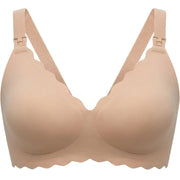 Seamless Wireless Nursing Bra with Clip Straps